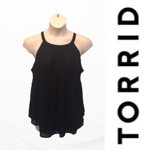 Torrid black lace tank